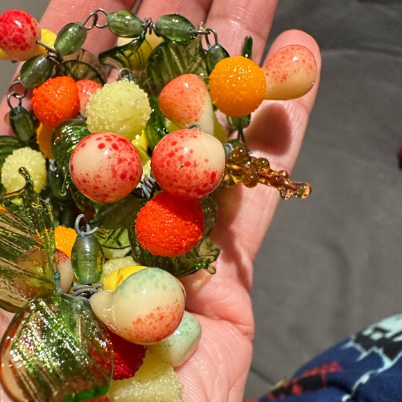 Venetian Glass Tutti Fruity Glass Necklace - Picture 10 of 16